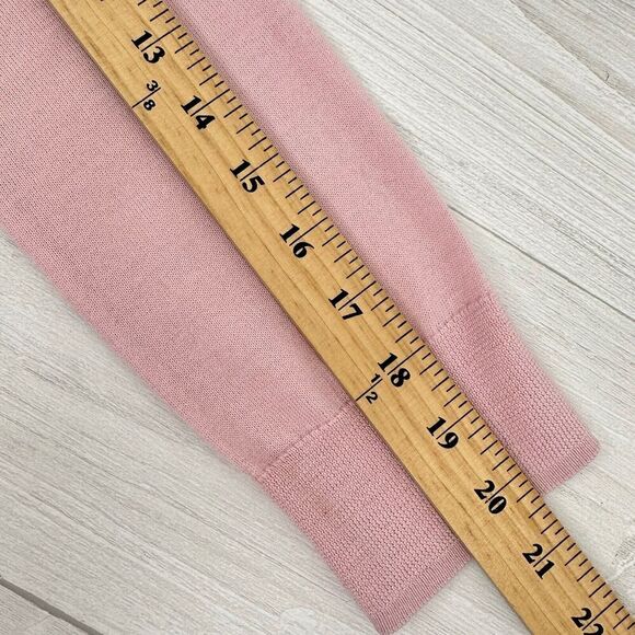 J.Crew Tippi Sweater Baby Pink‎ Floral Liberty Collar Women S 100% Merino Wool - Picture 14 of 16